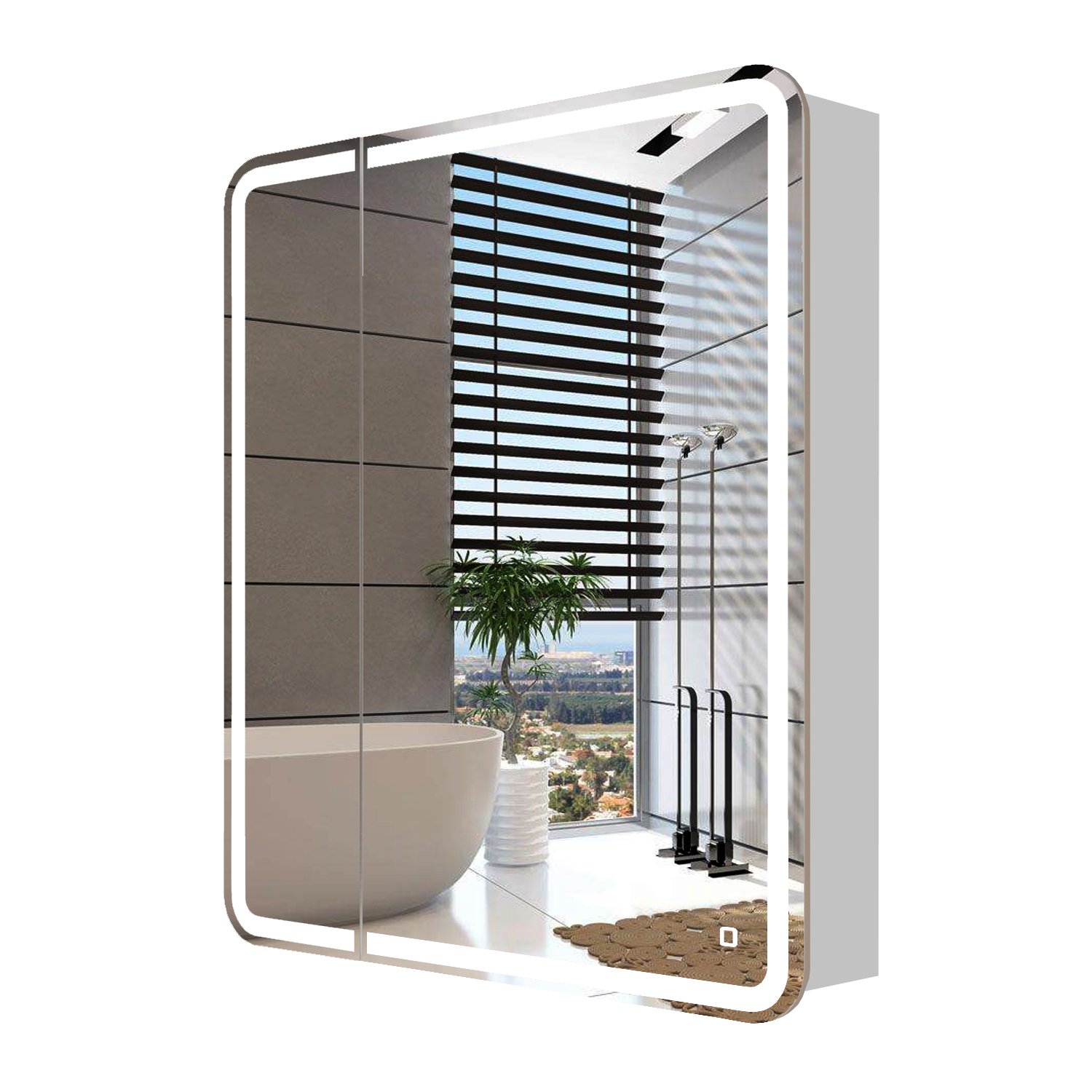 Зеркальный шкаф подвесной SanStar Altea 70 для ванной комнаты белый картон белый немелованный а4 16 л 200г м² тачки