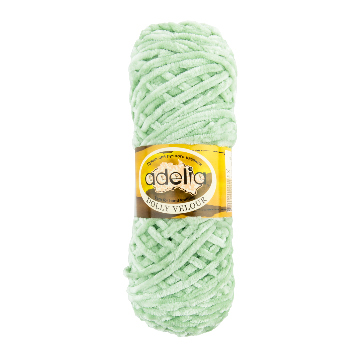 

Пряжа Adelia Dolly Velour 5 шт. по 100 г. 100% микрополиэстер 93 м №43 салатовый, Зеленый, DOLLY VELOUR