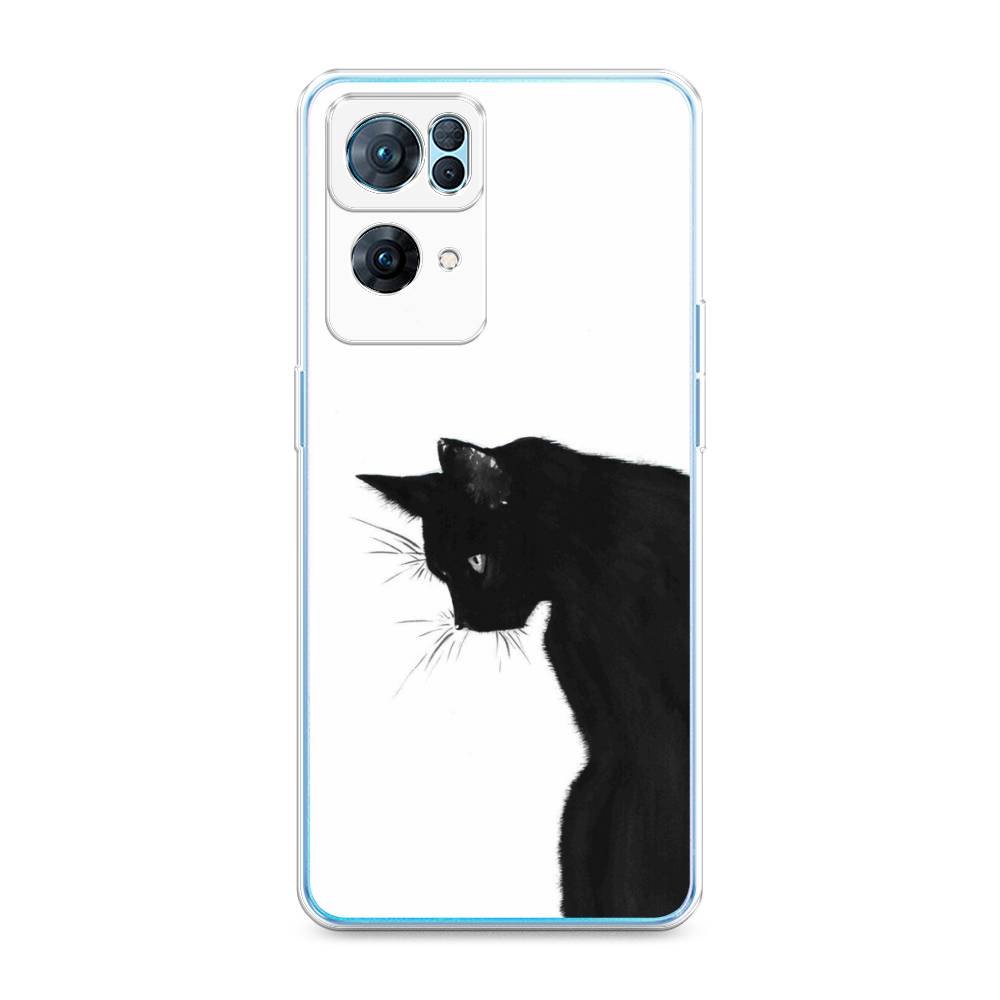 

Чехол Awog на Oppo Reno 7 Pro "Black cat", Разноцветный, 258250-1