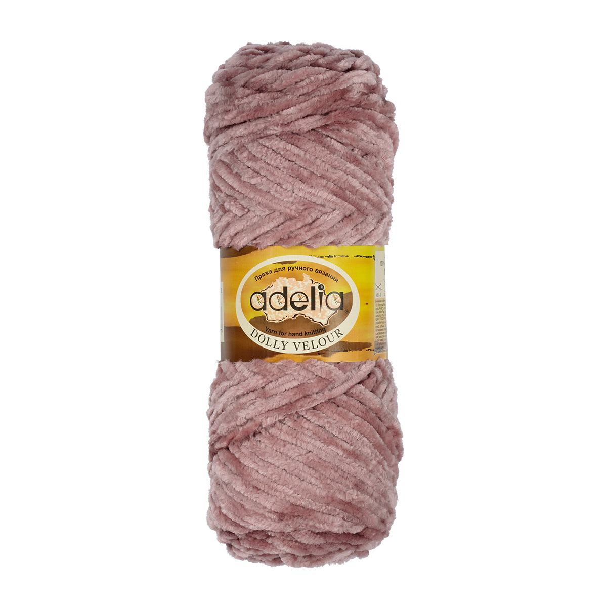 Пряжа Adelia Dolly Velour 5 шт по 100 г 100 микрополиэстер 93 м 05 античная роза 1633₽