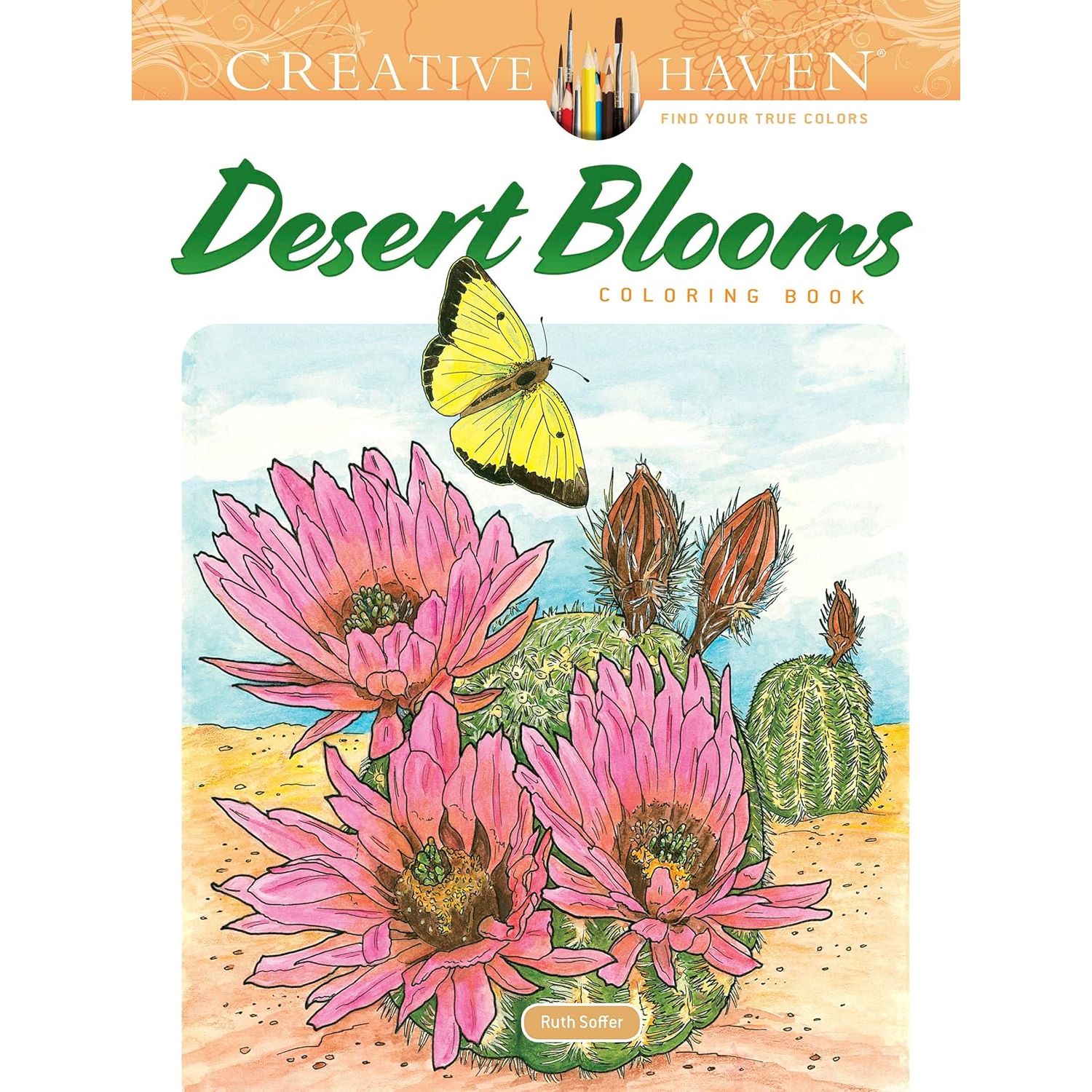 

Creative Haven Desert Blooms Coloring Book. Soffer Ruth
