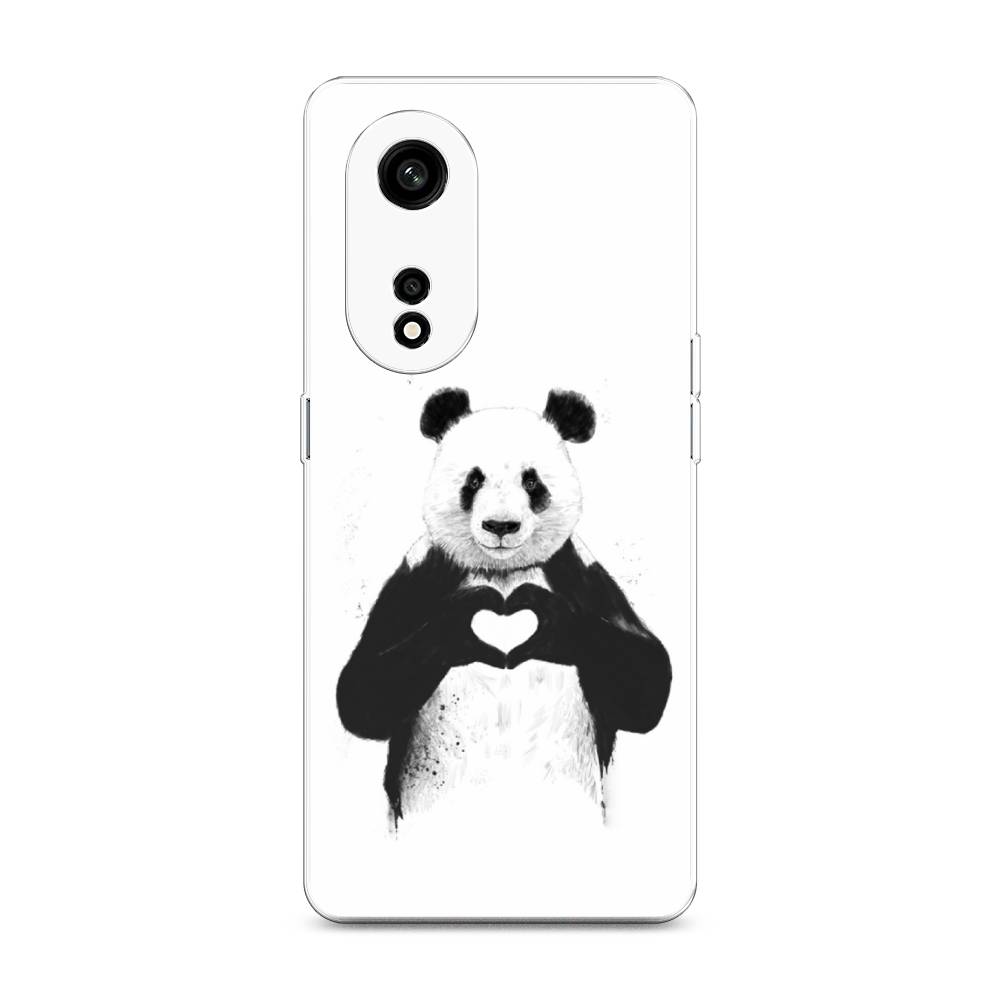 

Чехол Awog на Oppo A1 Pro "Панда love", Серебристый, 2512250-10