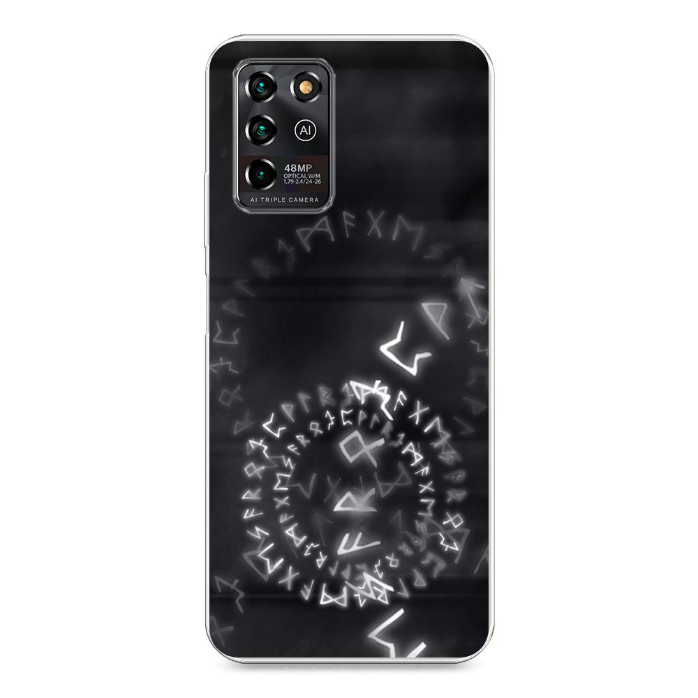 

Чехол для ZTE Blade V30 Vita "Руны", Серый;черный, 135050-3