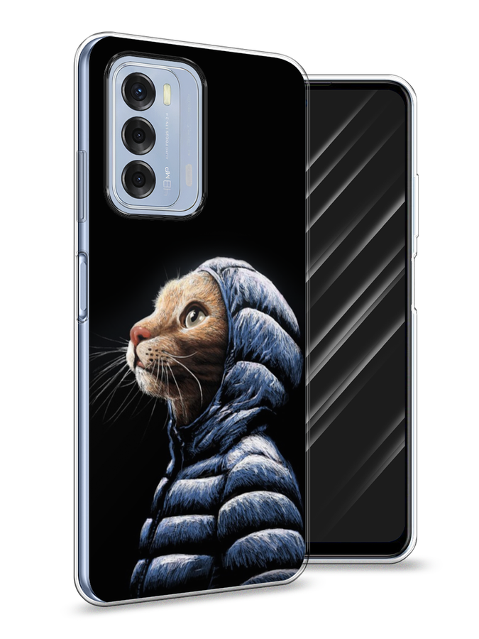 

Чехол Awog на ZTE Blade V40 / ЗТЕ Блэйд V40 "Кот в капюшоне", Разноцветный, 136150-2