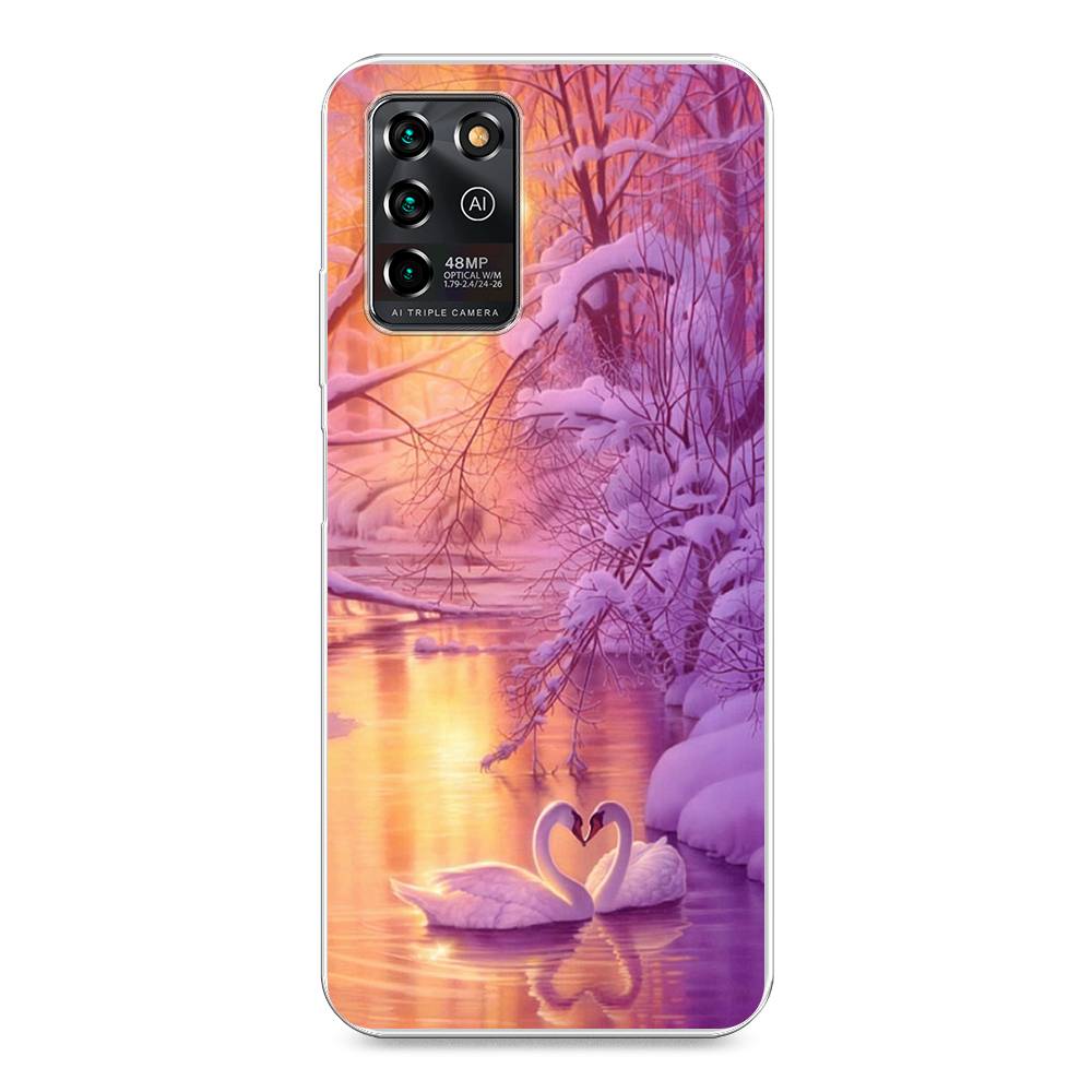 

Чехол для ZTE Blade V30 Vita "Зима 1", Фиолетовый;желтый, 135050-2