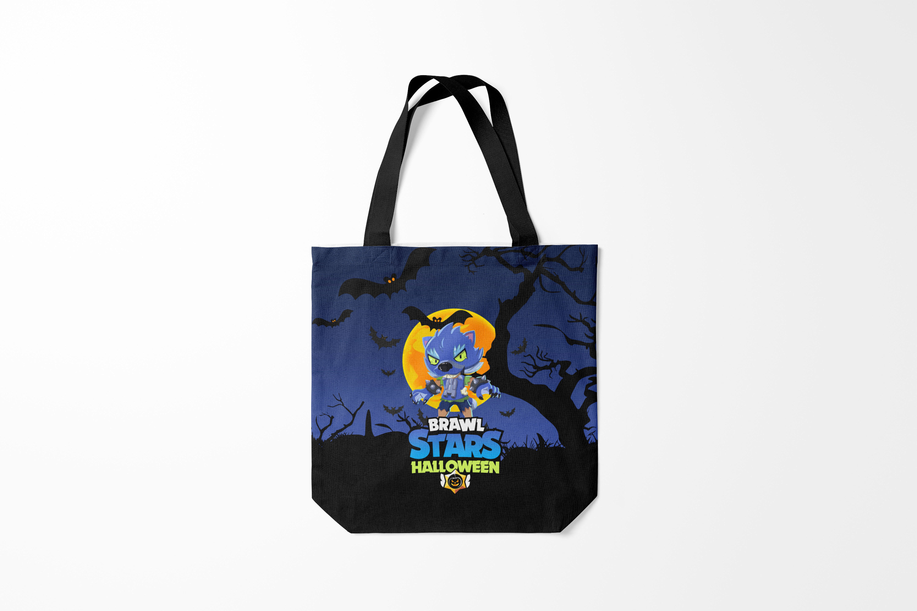 

Сумка шoппер унисекс Burnettie Хэллоуин HALLOWEEN ОБОРОТЕНЬ., синий, Хэллоуин HALLOWEEN ОБОРОТЕНЬ.