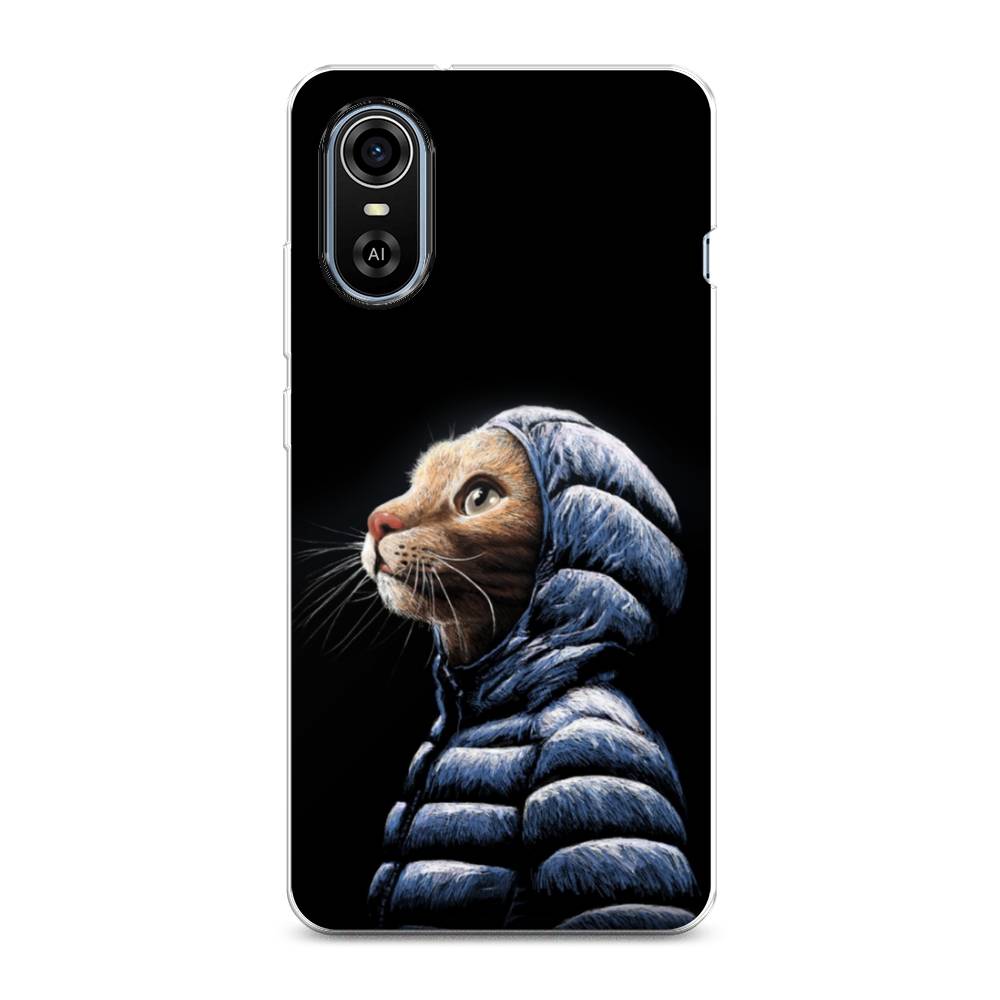 

Чехол Awog на ZTE Blade A31 Plus / ЗТЕ Блэйд A31 Plus "Кот в капюшоне", Разноцветный, 135750-2