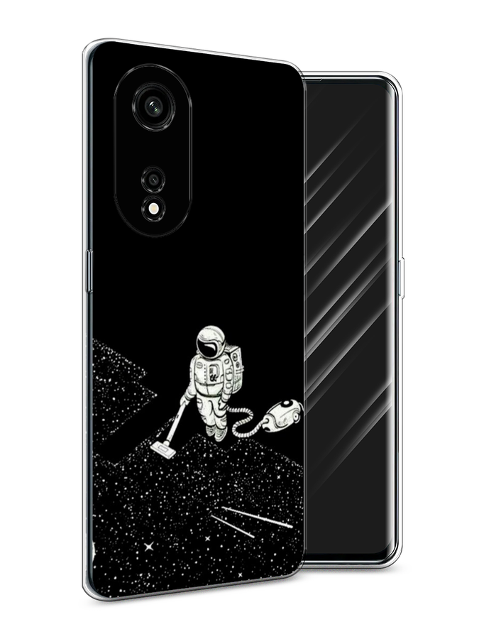 

Чехол Awog на Oppo A1 Pro "Космонавт с пылесосом", Белый, 2512250-4