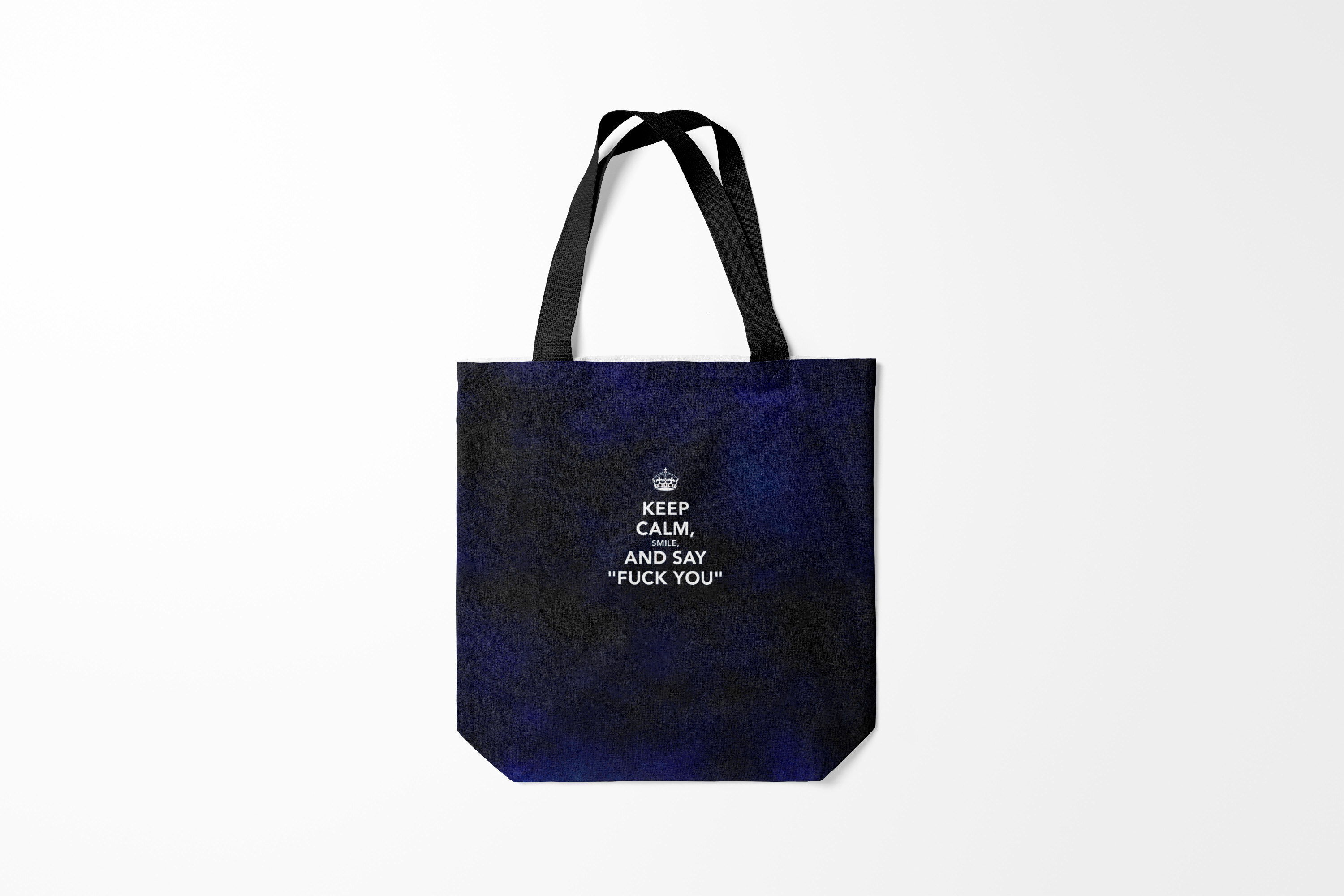 

Сумка шoппер унисекс Burnettie Keep calm, черный, Keep calm