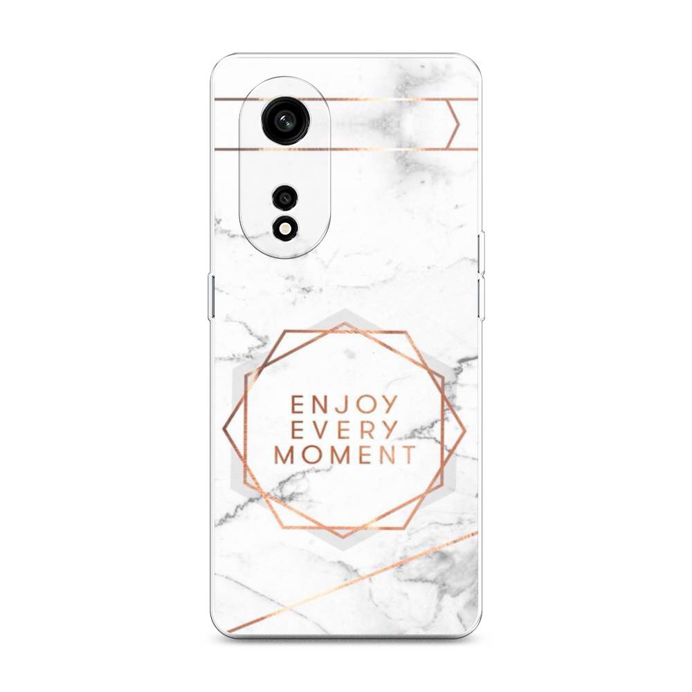 

Чехол Awog на Oppo A1 Pro "Enjoy every moment мрамор", Белый;розовый;серый, 2512250-7