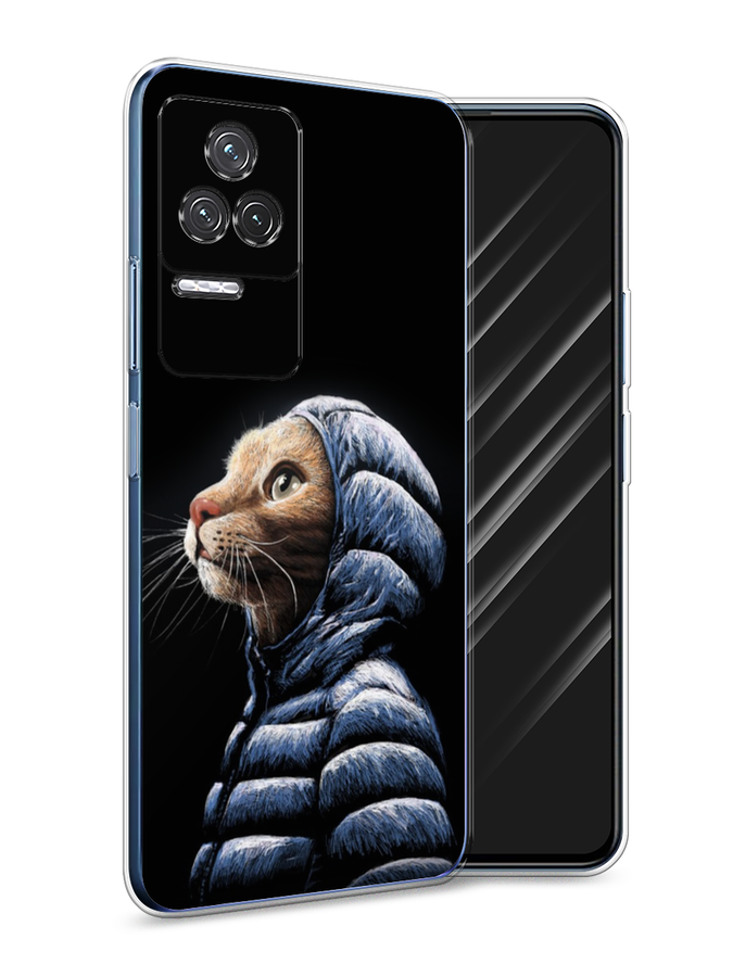 

Чехол Awog на Xiaomi Redmi K50 "Кот в капюшоне", Разноцветный, 312250-2