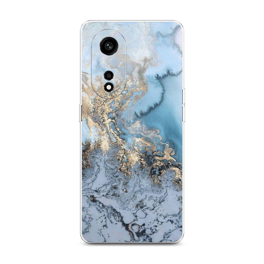 

Чехол Awog на Oppo A1 Pro "Морозная лавина синяя", Серебристый, 2512250-3