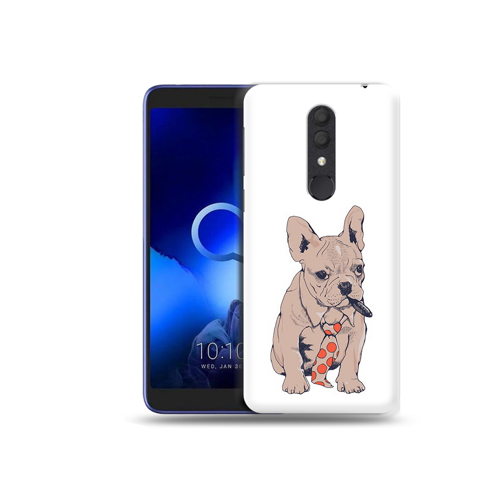 

Чехол MyPads Tocco для Alcatel 1X бульдог с сигарой (PT133941.659.250), Прозрачный, Tocco