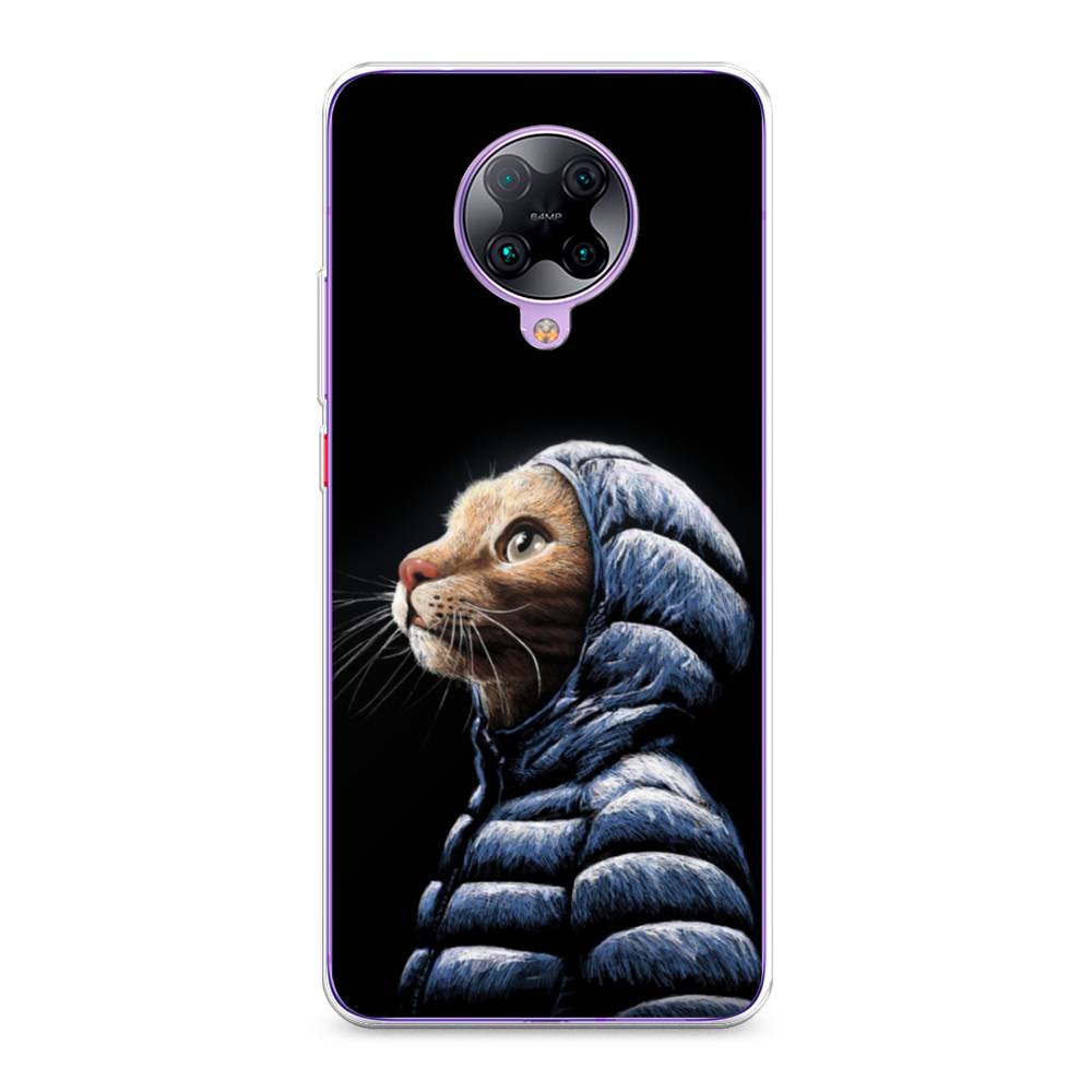

Чехол Awog на Poco F2 Pro/Redmi K30 Pro "Кот в капюшоне", Разноцветный, 37050-2