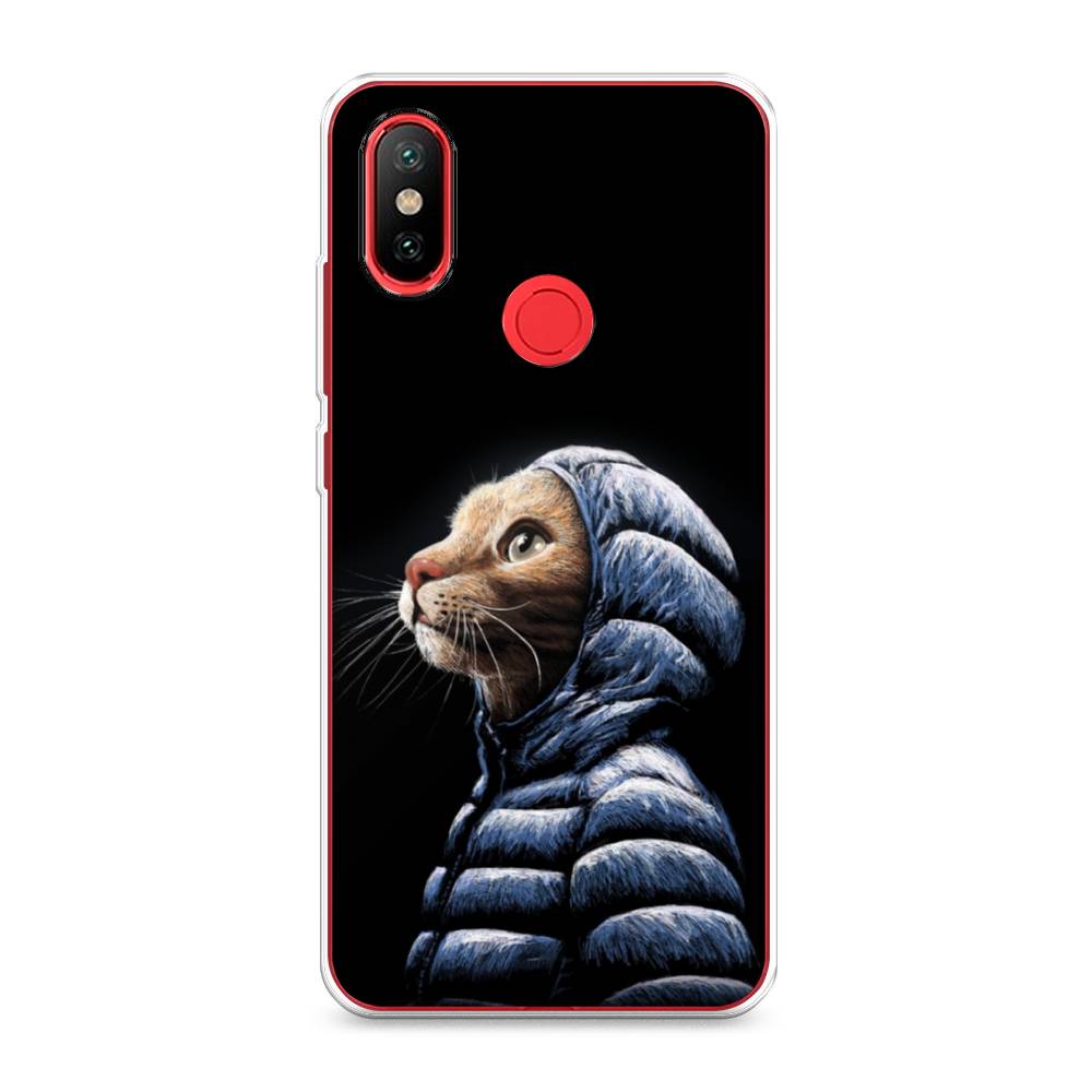 

Чехол Awog на Xiaomi Mi 6X/A2 "Кот в капюшоне", Разноцветный, 33350-2