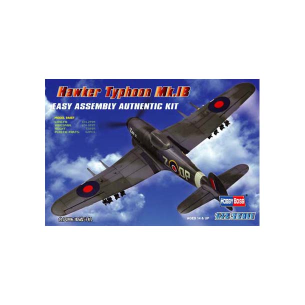 

Сборная модель HobbyBoss 1/72 Самолет Hawker Typhoon Mk.IB 80232