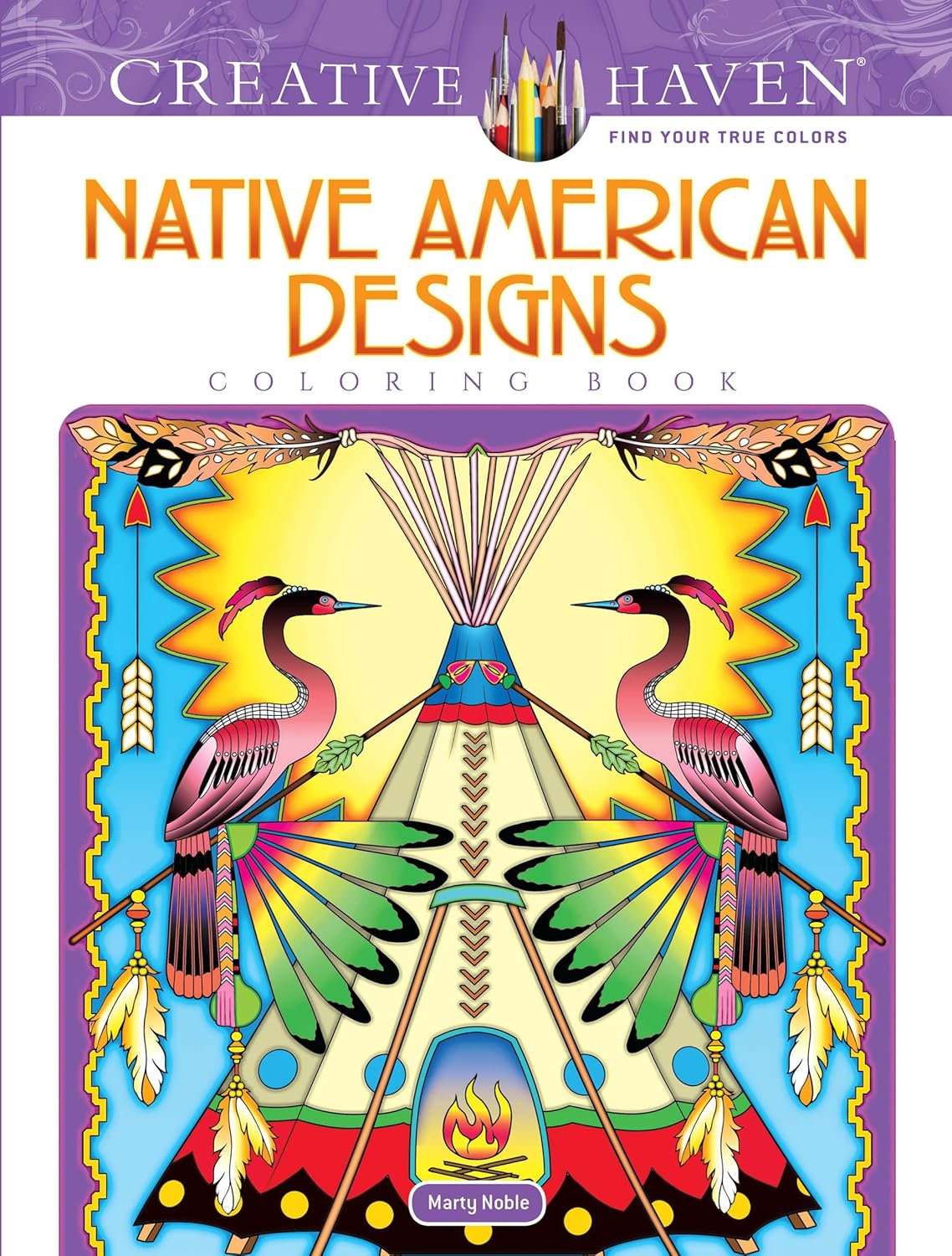 

Creative Haven Native American Designs Coloring Book. Noble Marty