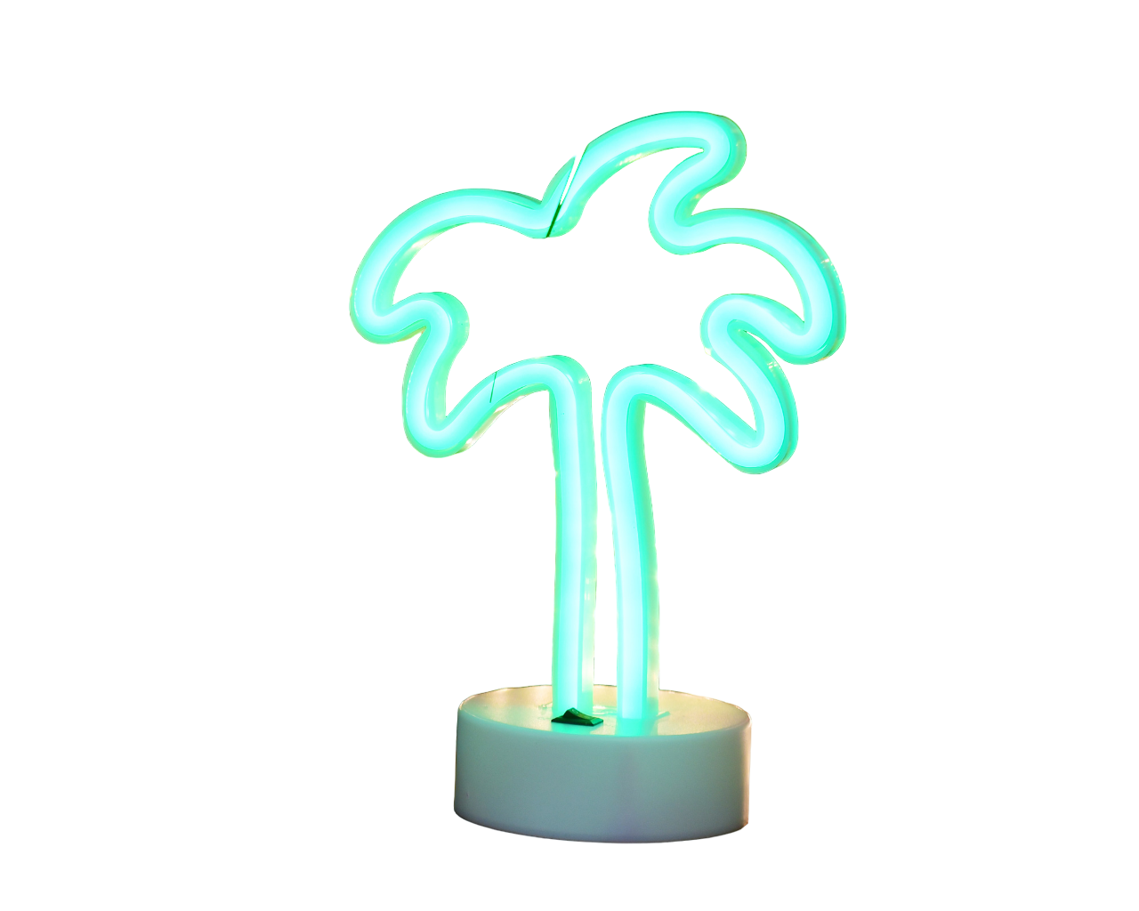 Настольный неоновый светильник Пальма Зелёный DLED