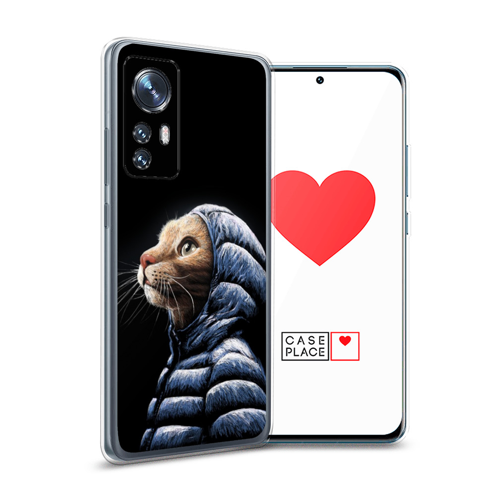 

Силиконовый чехол Awog "Кот в капюшоне" для Xiaomi 12, Черный, 312350-2