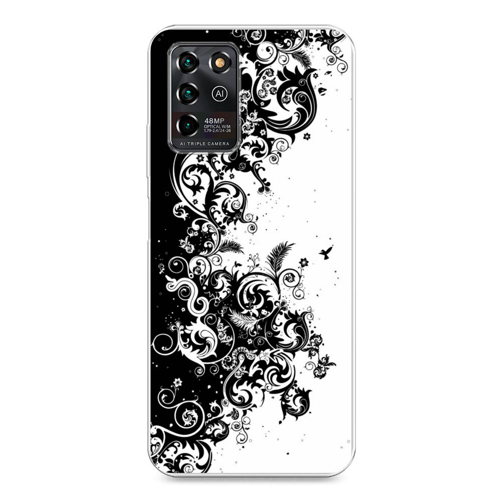 

Чехол для ZTE Blade V30 Vita "Черно белый узор", Белый;черный;серый, 135050-3