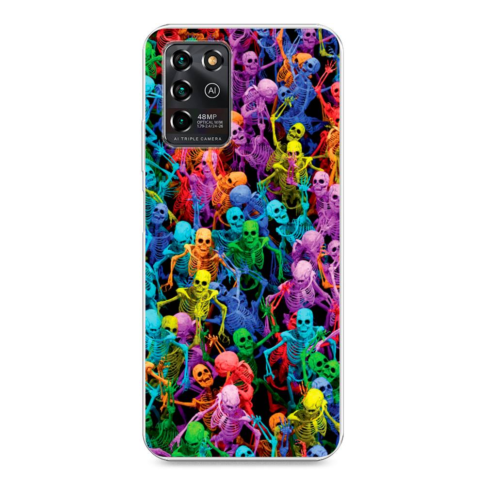 

Чехол для ZTE Blade V30 Vita "Вечеринка скелетов", Фиолетовый;желтый;оранжевый, 135050-6