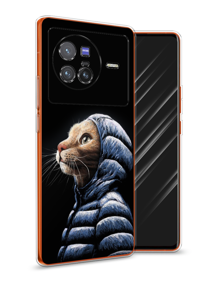 

Чехол Awog на Vivo X80 "Кот в капюшоне", Разноцветный, 266550-2
