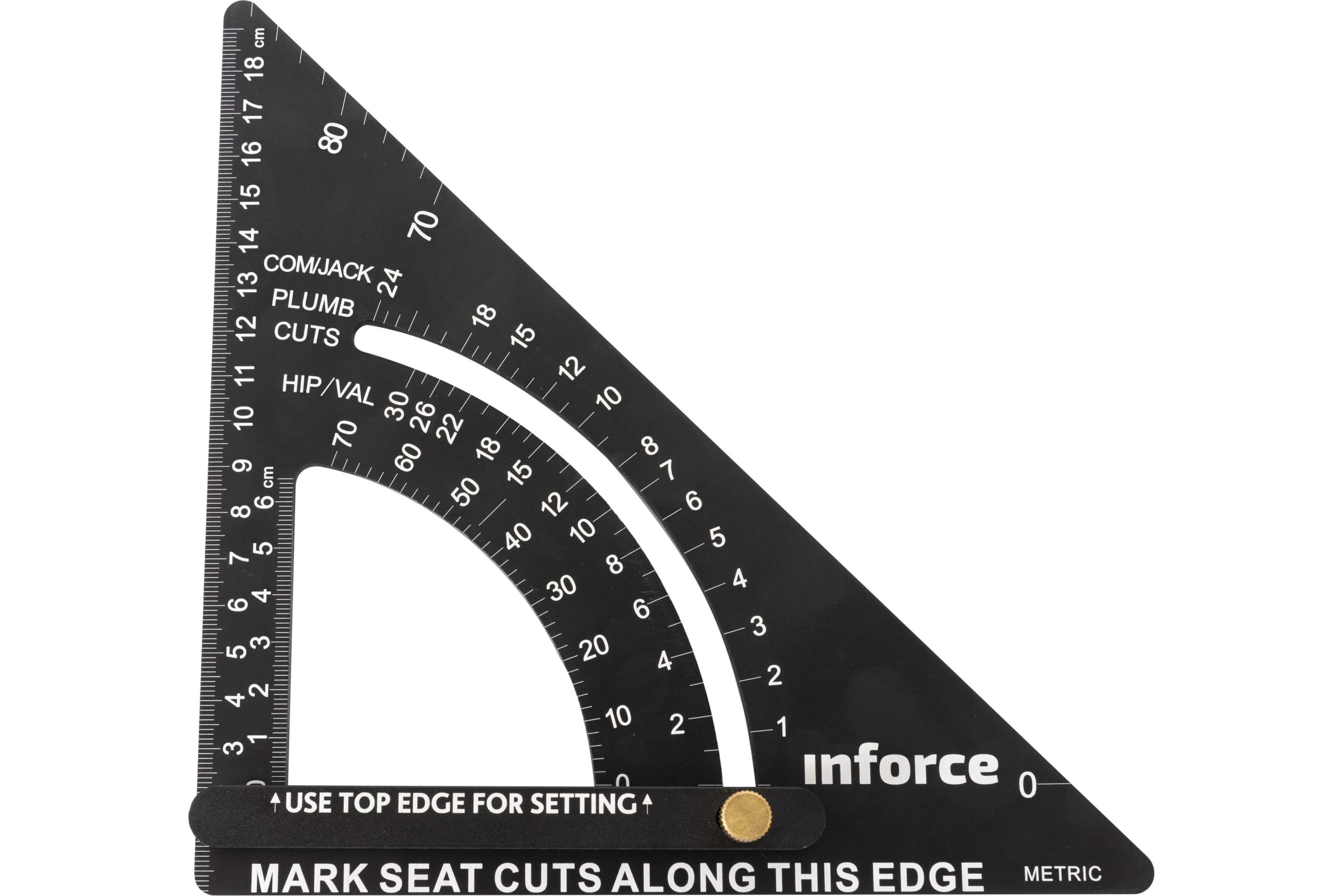 Inforce Кровельный угольник с угломером 190 мм 06-11-76