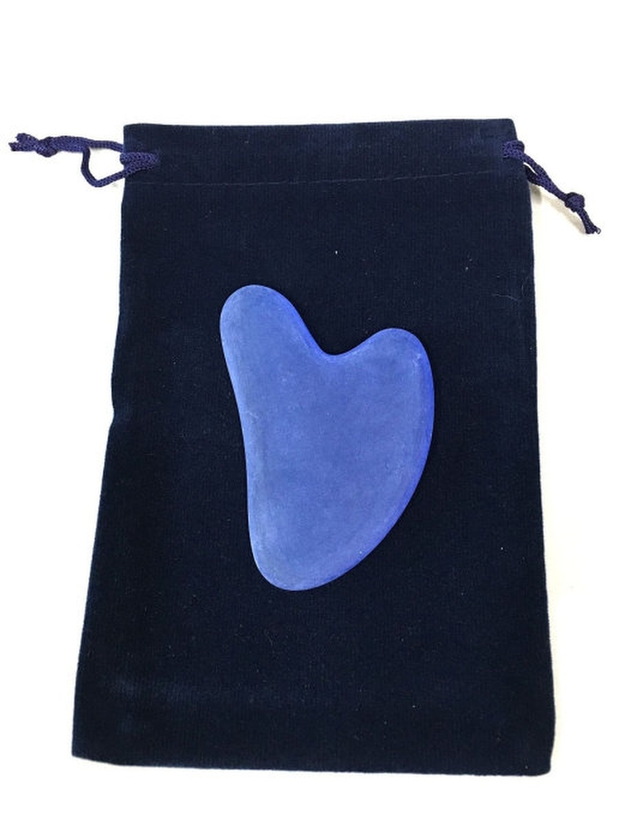 Гуаша OptoWeek сердце стекло матовое + мешочек 9х12 мешковина синий