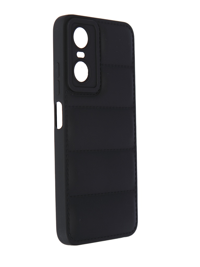 

Чехол DF для Tecno Pop 6 Pro Silicone дутый Black tJacket-06, Черный