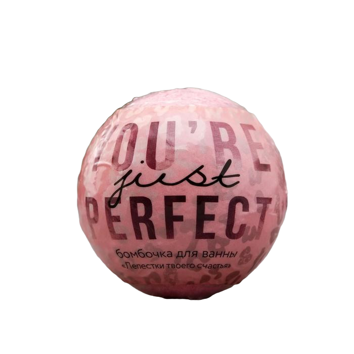 

Бурлящий шар в термоэтикетке You are PERFECT, 130 г, с цветочным ароматом 5108444, Розовый