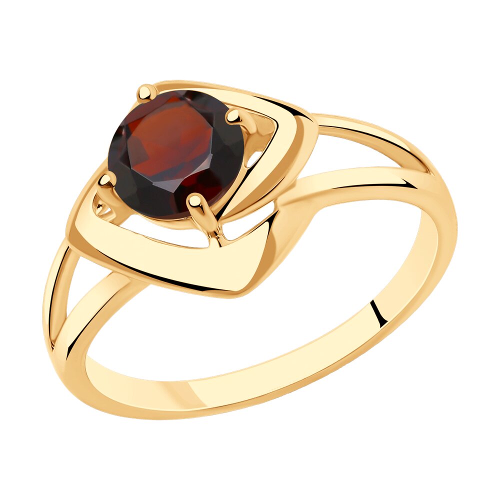 

Кольцо из серебра с гранатом р. 16,5 Diamant 93-310-00605-3, 93-310-00605-3
