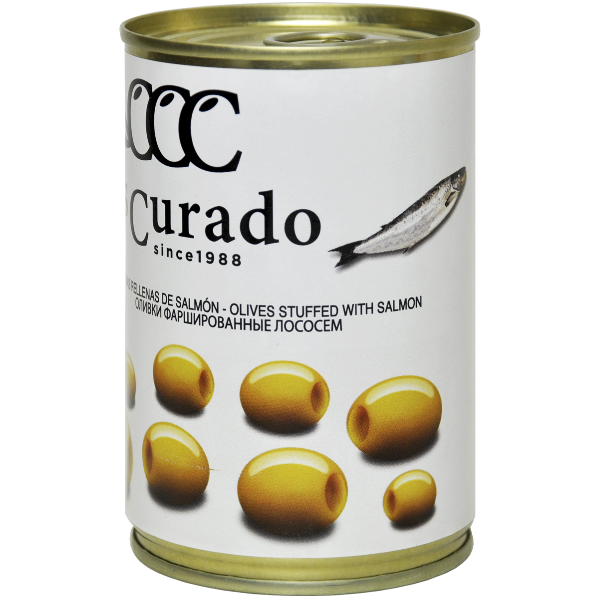 

Оливки фаршированные лососем Los Curado 300г