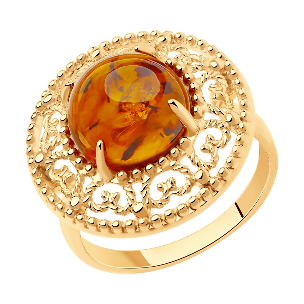 

Кольцо из серебра с янтарем прессованным р. 21 Diamant 93-310-00832-1, 93-310-00832-1