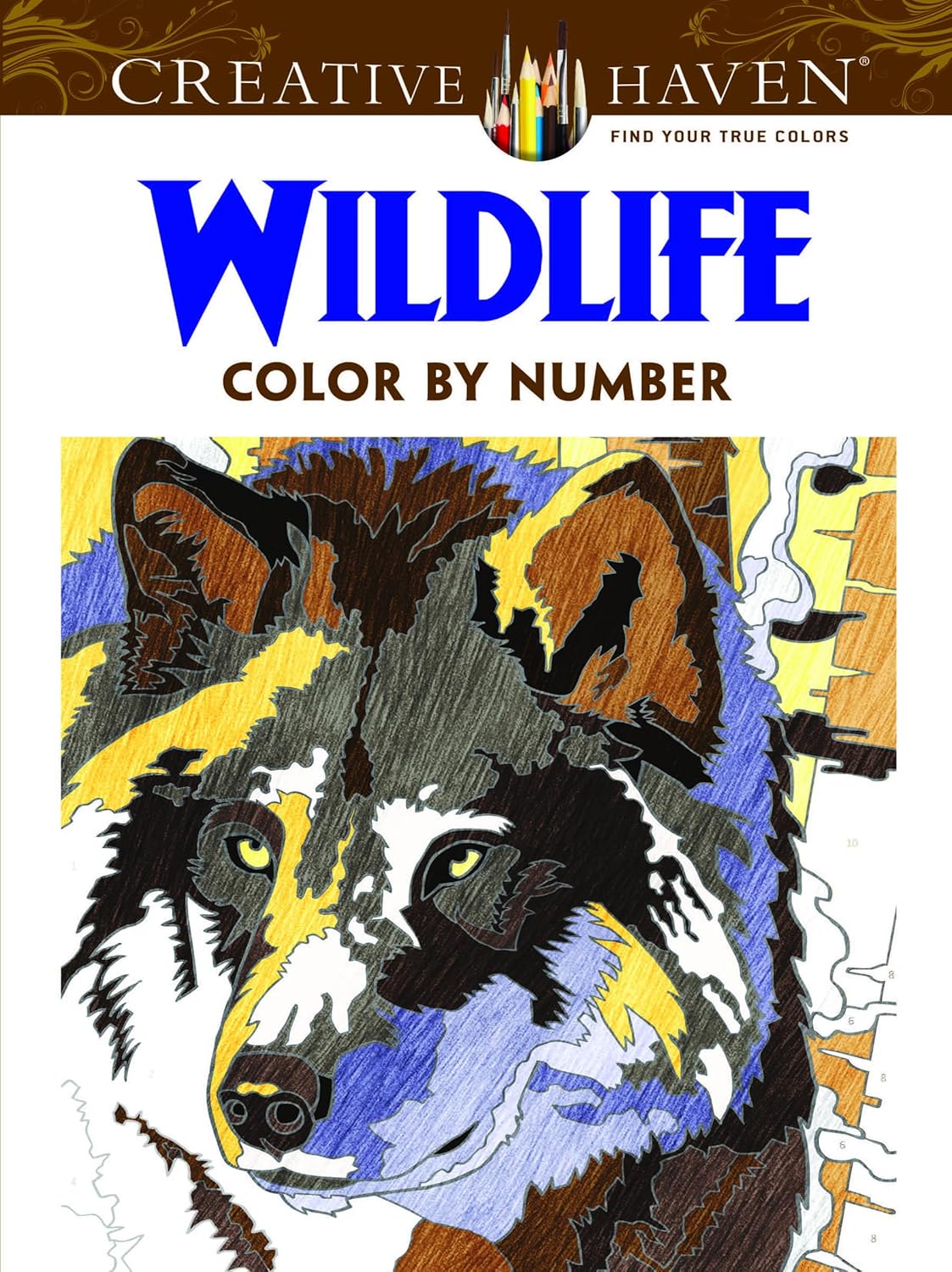 

Creative Haven Wildlife Color by Number Coloring Book. Pereira Diego Jourdan