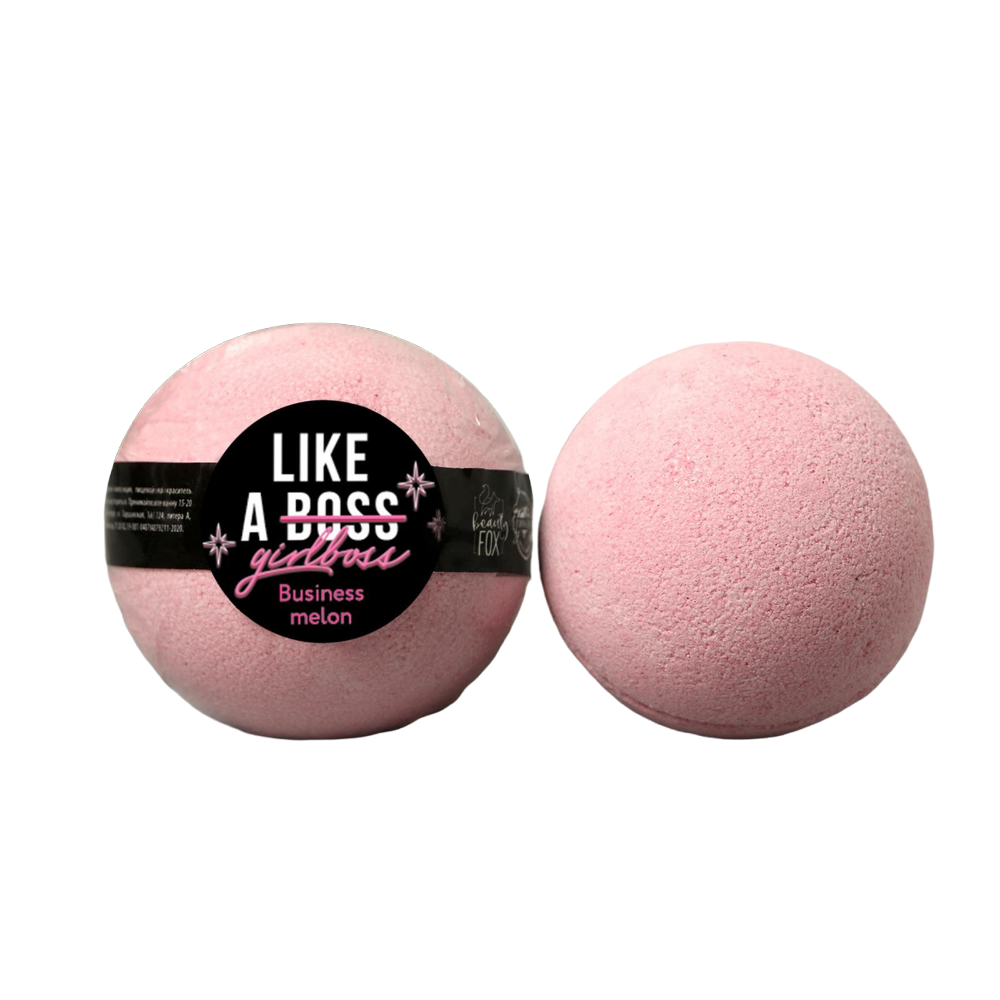

Бурлящий шар с наклейкой Like a girlBOSS , 130 г, аромат дыня 5005304, Розовый