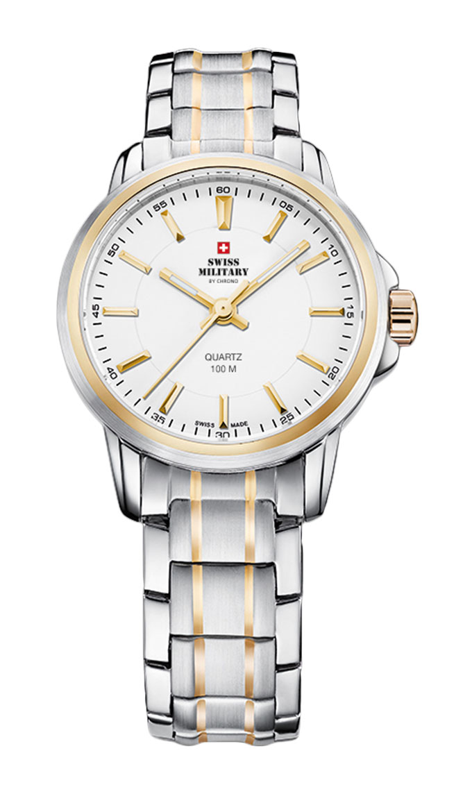 

Наручные часы женские Swiss Military by Chrono SM34040.04 золотистые, SM34040.04