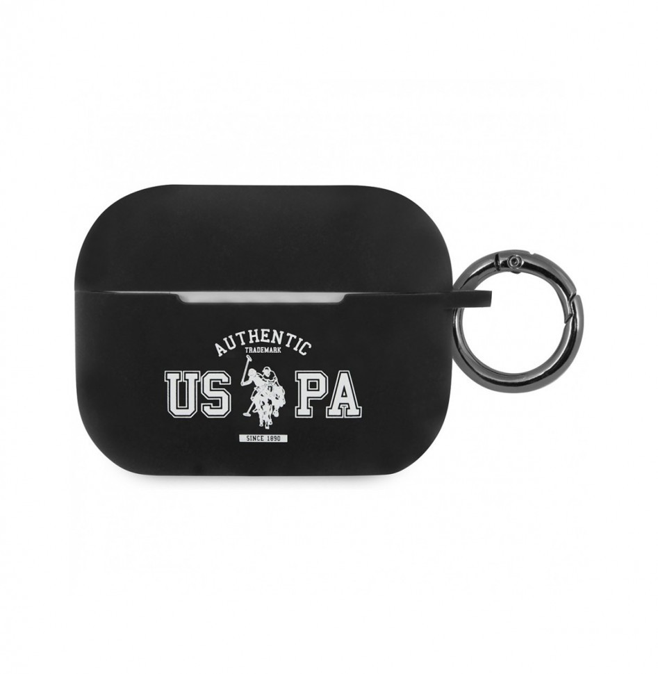 Чехол CG Mobile U.S. Polo Assn. Silicone with ring Authentic для AirPods Pro, Черный