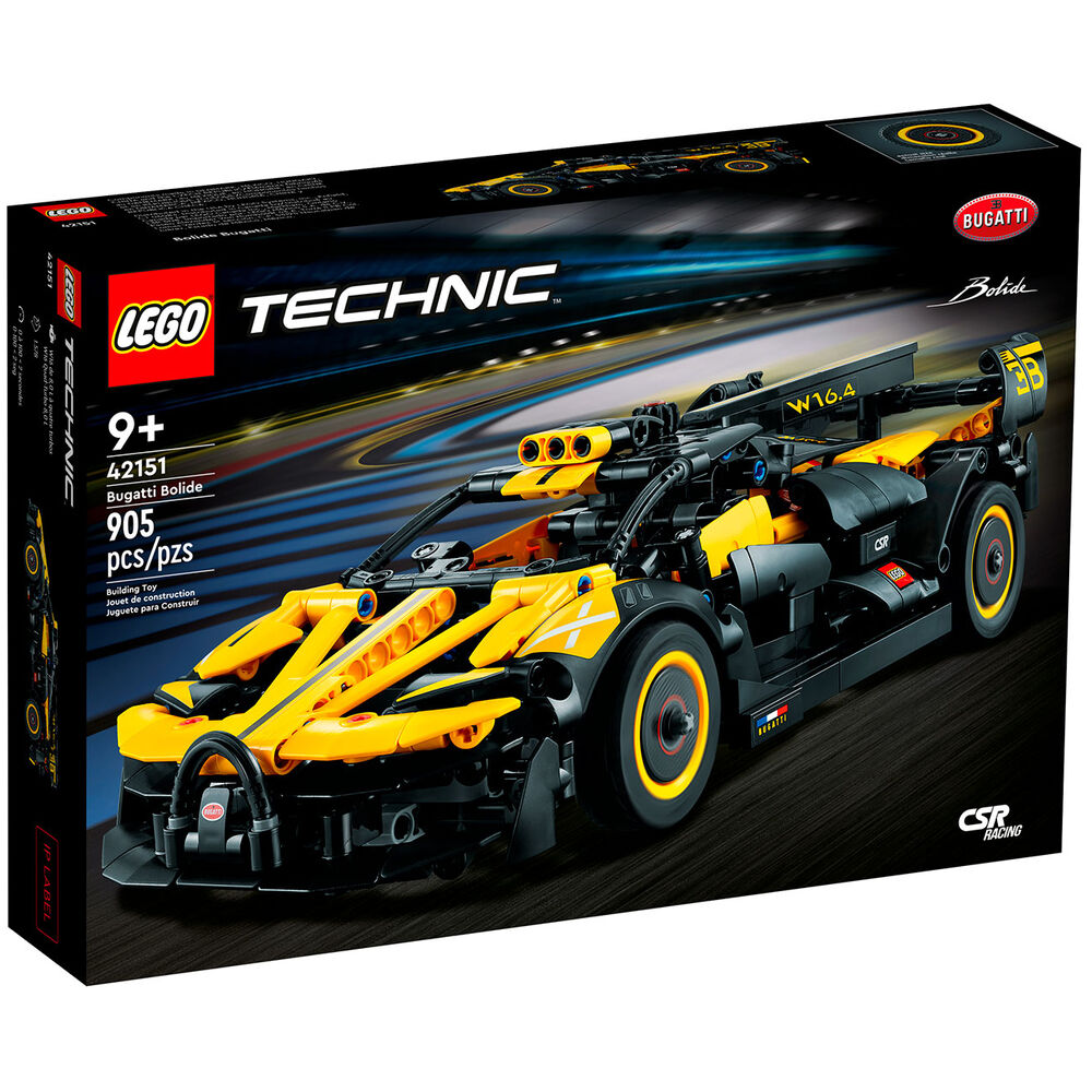 Конструктор LEGO Technic Болид Бугатти, 905 деталей, 42151 конструктор lego technic красный гоночный автомобиль 42073