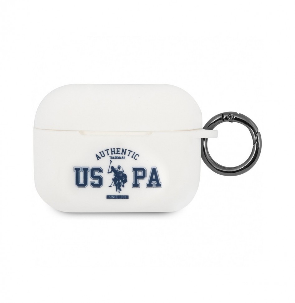 Чехол CG Mobile U.S. Polo Assn. Silicone with ring Authentic для AirPods Pro, Белый