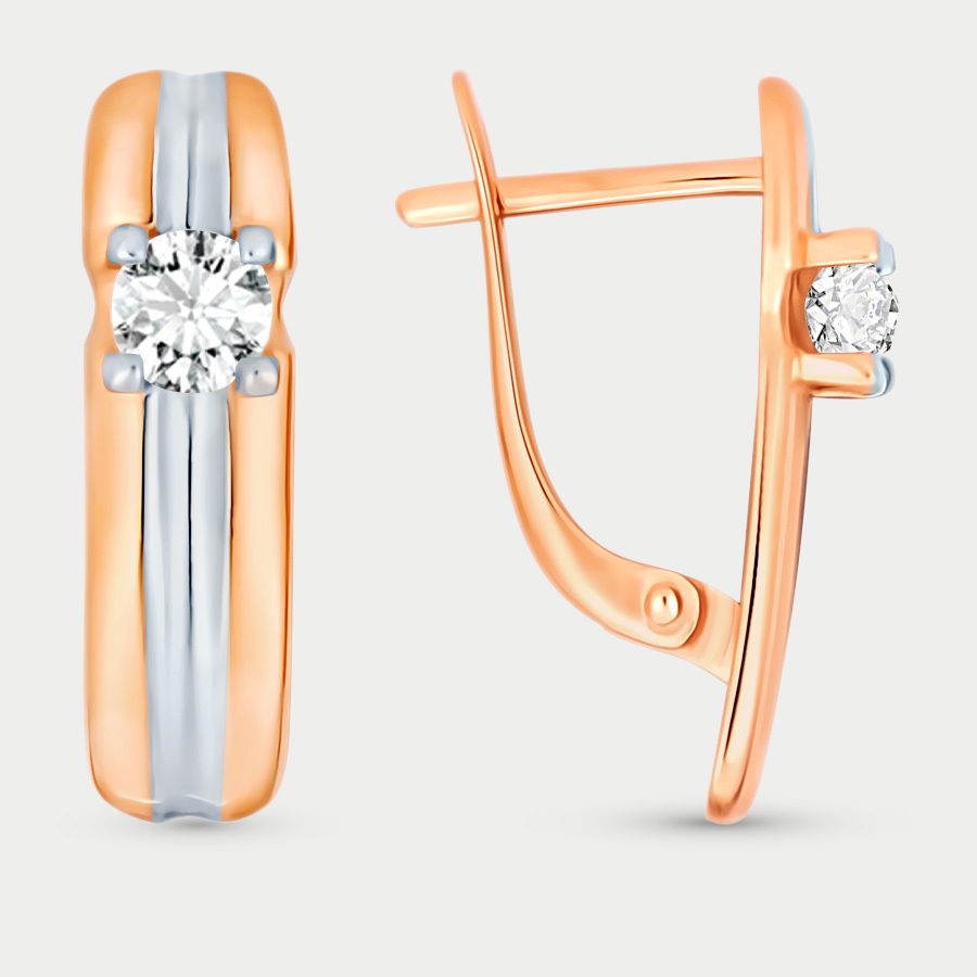 

Серьги из золота с фианитом GOLD CENTER 019072-1272, 019072-1272