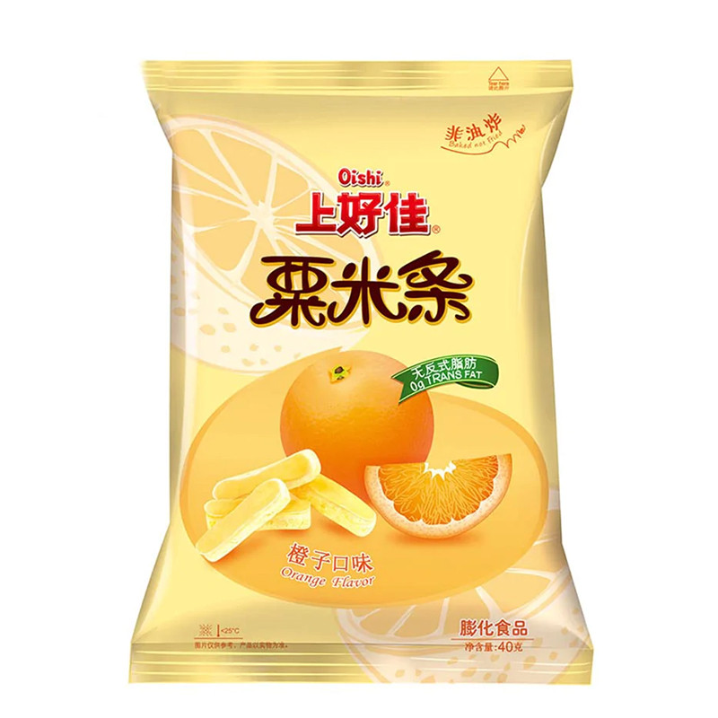 Палочки кукурузные со вкусом апельсина Shengkui, 3 шт. по 40 г
