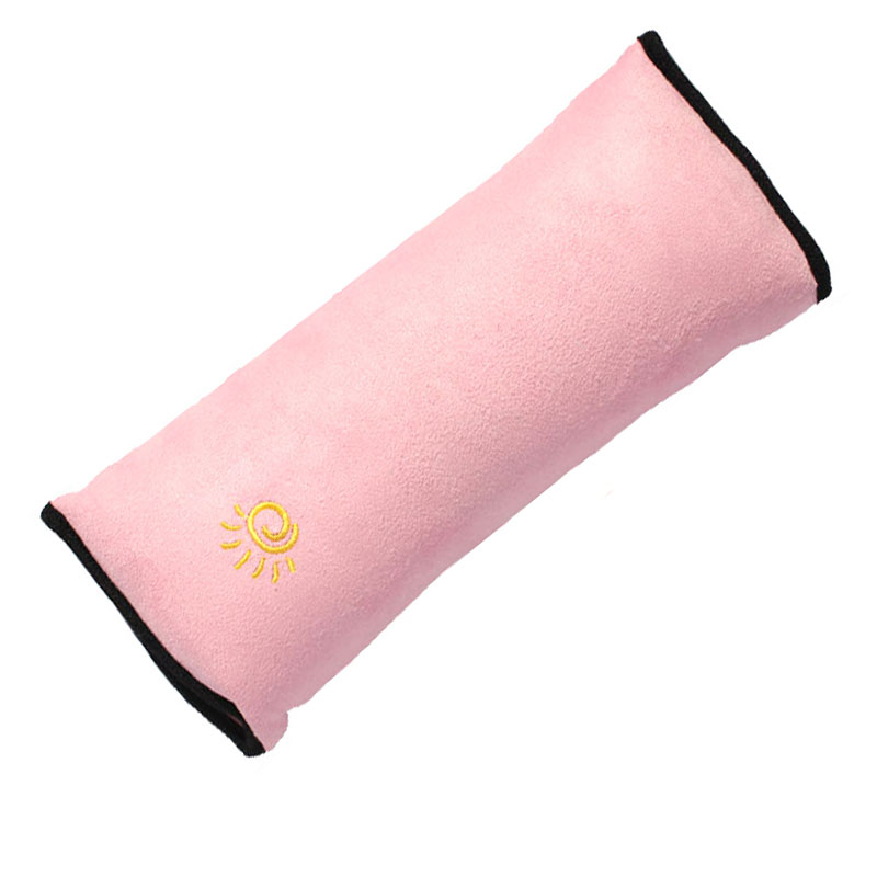 фото Десткая подушка на ремень, защищающая плечо, розовая, carbull belt-02