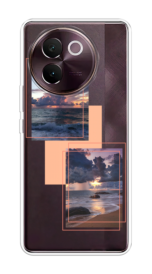 

Чехол на Vivo V30e "Sky collage", Розовый;прозрачный;синий, 2610550-1