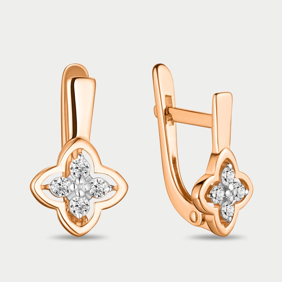 

Серьги из золота с фианитом GOLD CENTER 1204591, 1204591