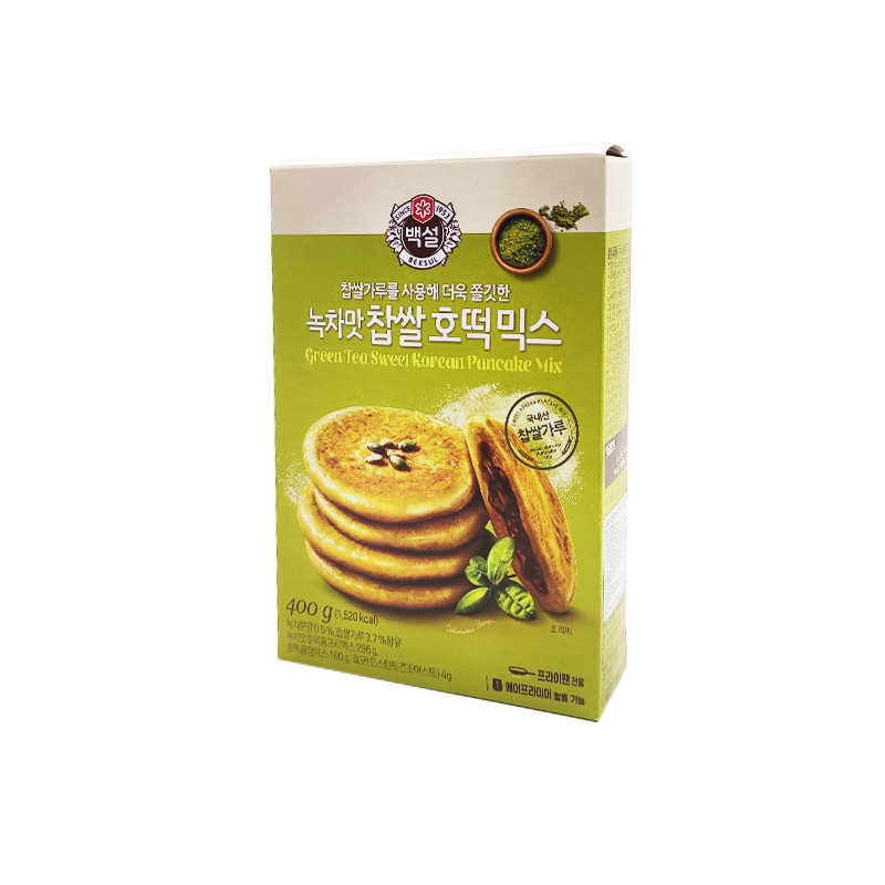 Сухая смесь для блинчиков хотток с зеленым чаем и начинкой CJ, 400 г, Южная Корея