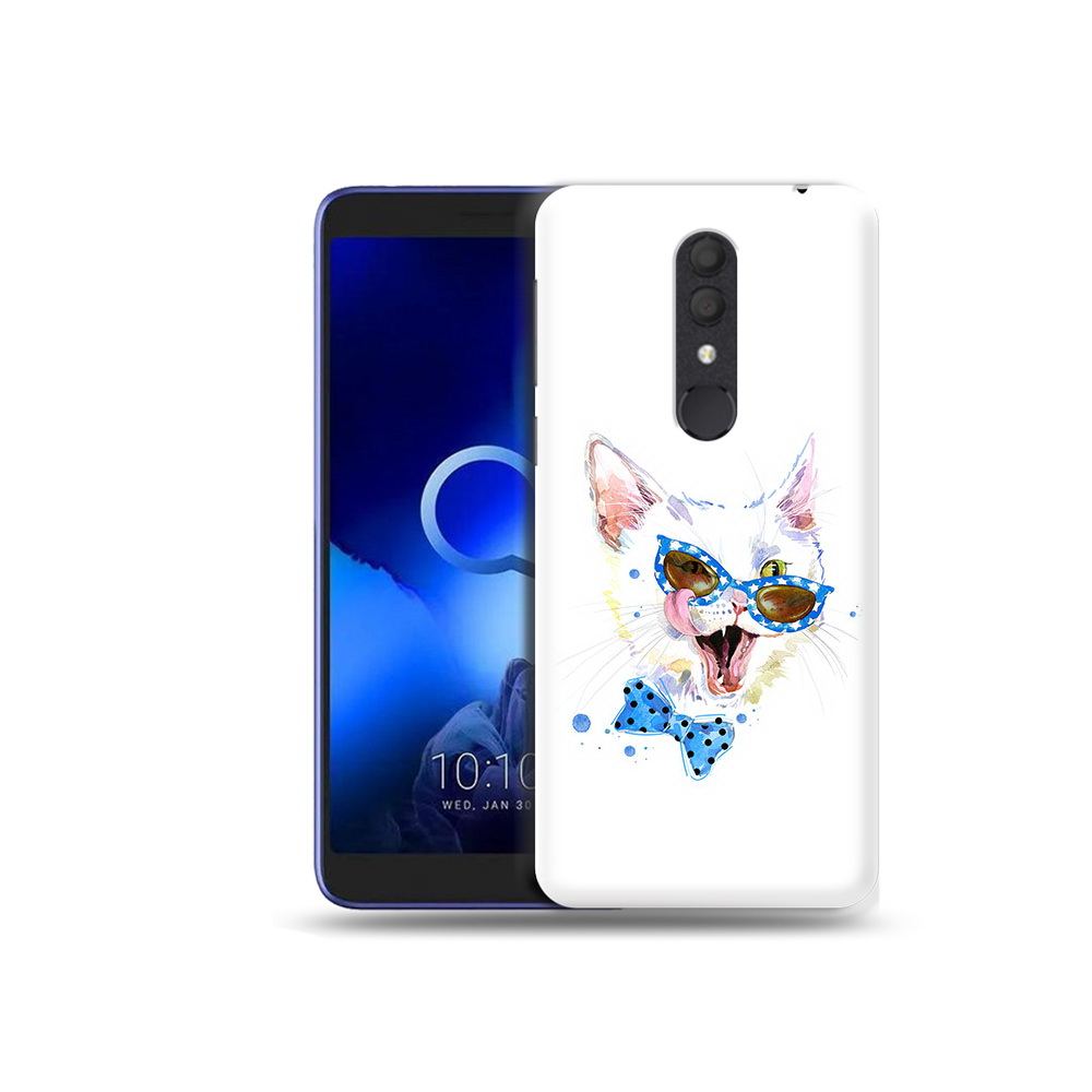 

Чехол MyPads Tocco для Alcatel 1X белый кот (PT133941.659.229), Прозрачный, Tocco