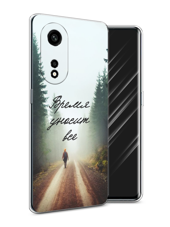 

Чехол Awog на Oppo A1 Pro "Время уносит все", Зеленый;коричневый;белый, 2512250-6