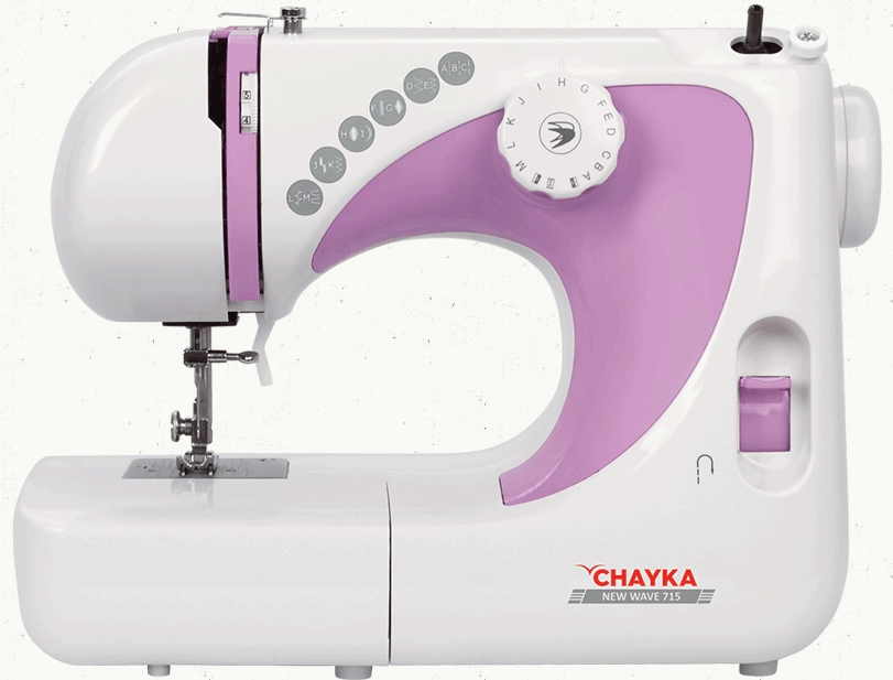 Швейная машина Chayka New Wave 715 швейная машина chayka 2250 расширительный столик белый розовый