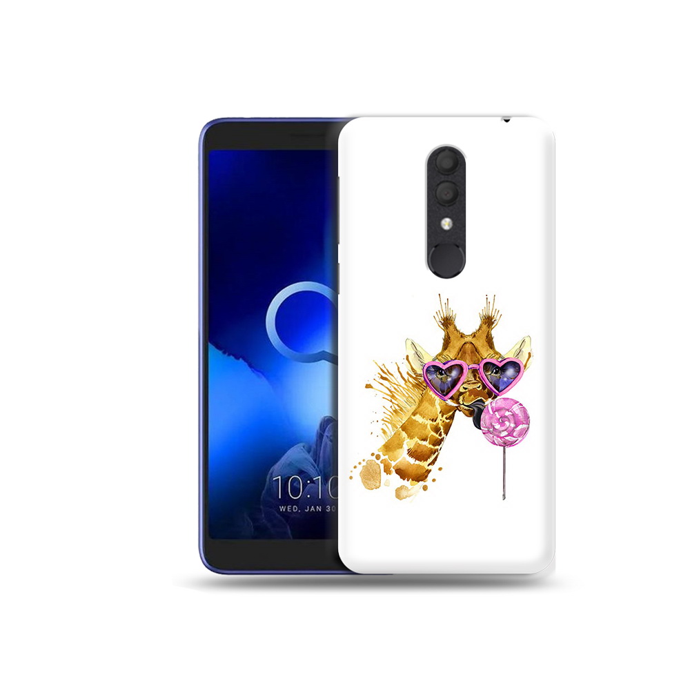 

Чехол MyPads Tocco для Alcatel 1X акварельный жираф (PT133941.659.217), Прозрачный, Tocco
