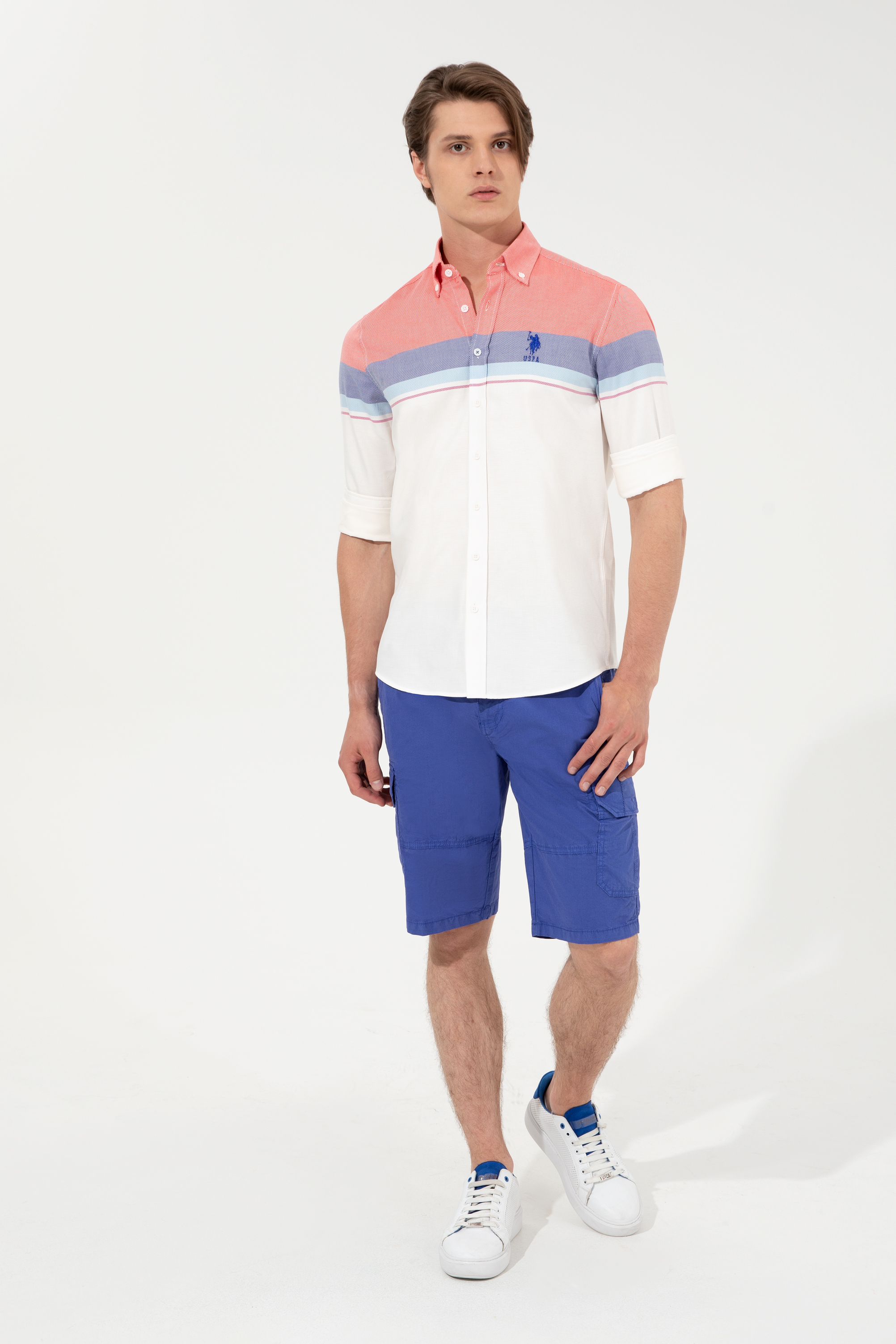 

Шорты мужские U.S. POLO Assn. G081SZ0310EMBER синие 33, Синий, G081SZ0310EMBER